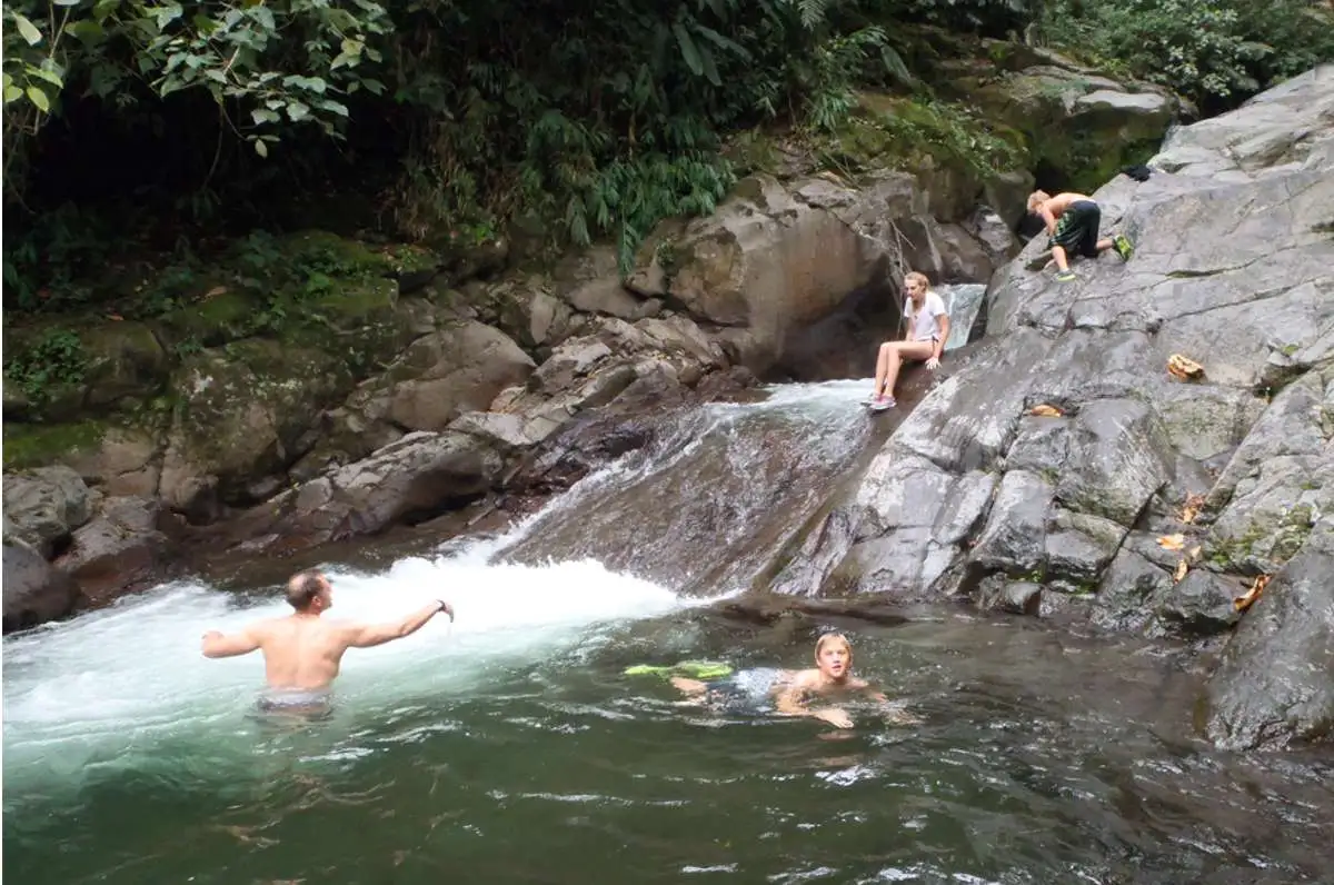 Natural waterslide